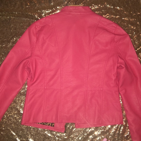 Pink Leather Jacket - Picture 3 of 3